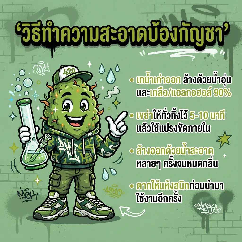 วิธีทำความสะอาดบ้องกัญชา